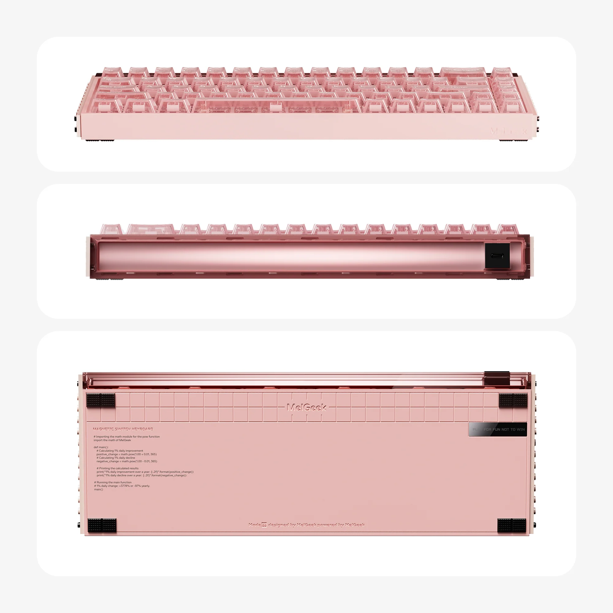 MADE68 Ultra+ Black Hall Effect Gaming Keyboard - Image 14