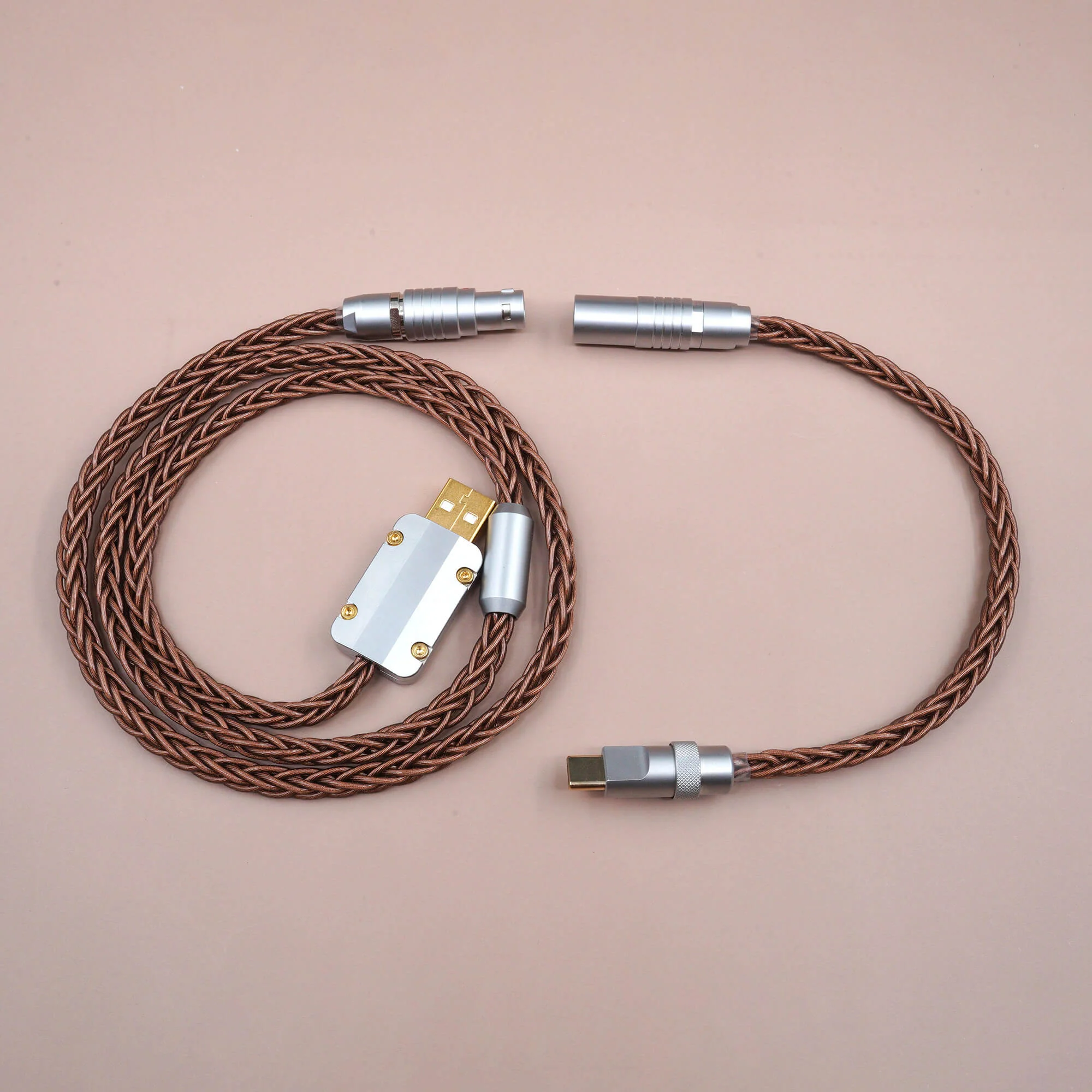 MelGeek Handmade Silver Jacketed Monocrystal Copper Wire USB Cable - Image 4