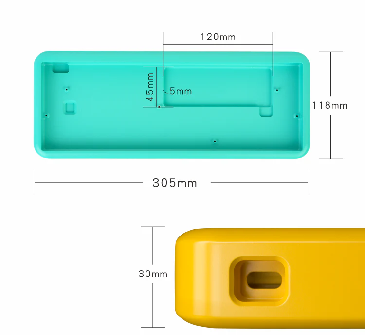 MelGeek Mojo60 Aluminum Case 60% DIY Keyboard Kit - Image 7