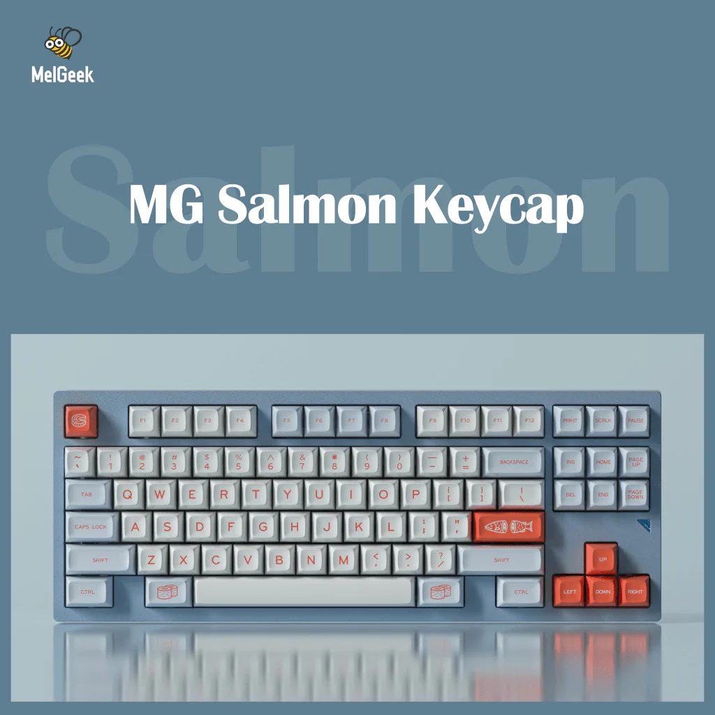 MelGeek Keycap Re-Cap MG Fishing MG Salmon MG Salon Keycaps in Stock - Image 3