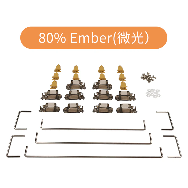 MelGeek Transparent PCB Screw in Stabilizer for Mechanical Keyboard - Image 12