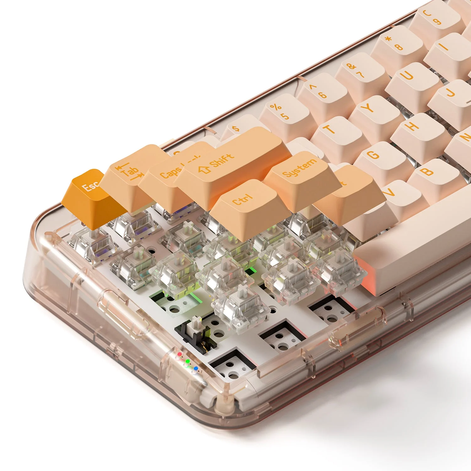 MOJO68 Mechanical Keyboard Rose - Image 10
