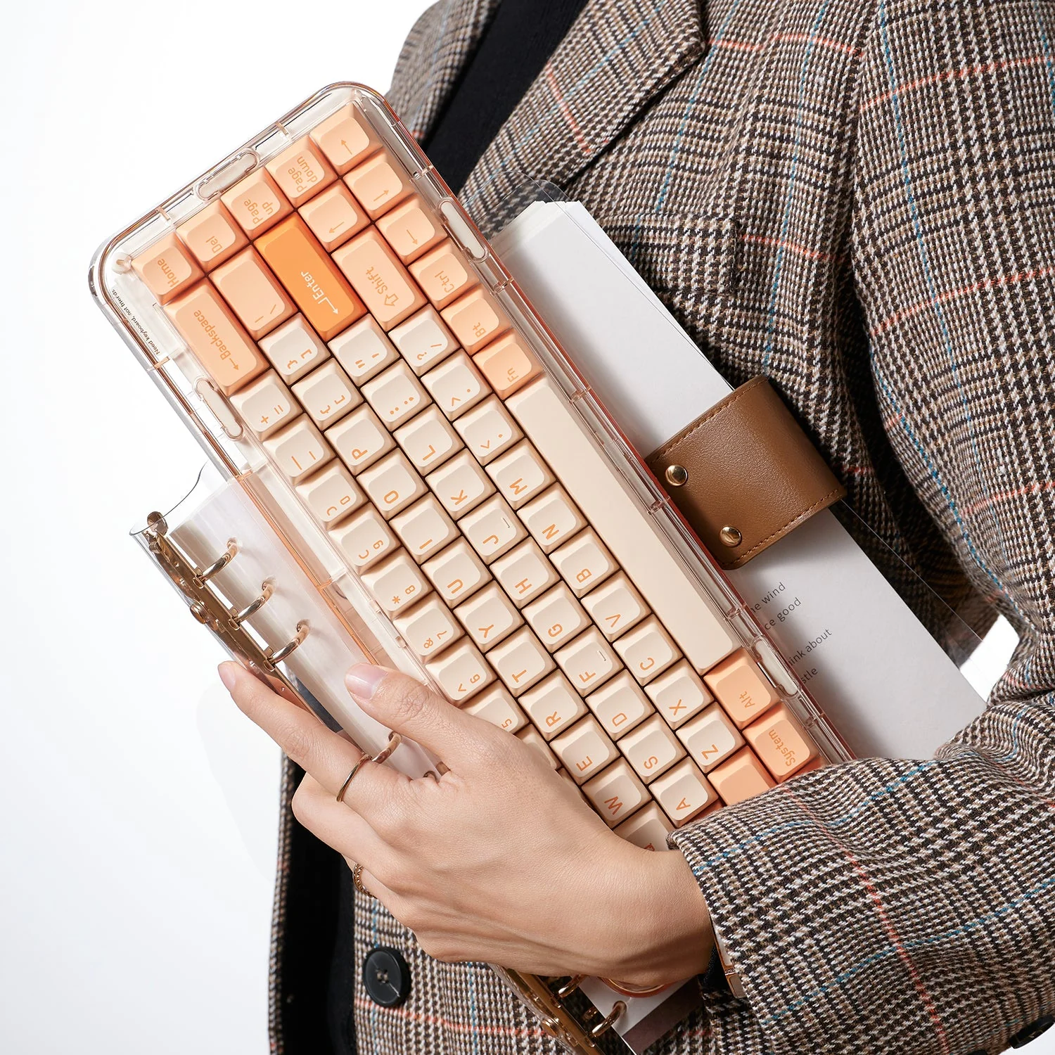 MOJO68 Mechanical Keyboard Rose - Image 5